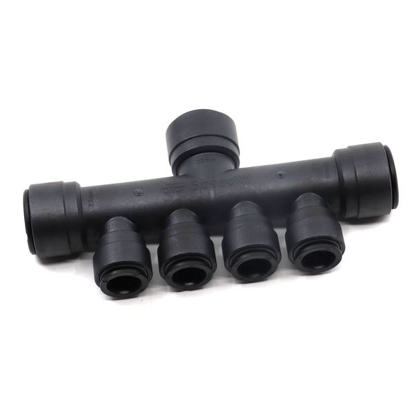 JG Speedfit 22mm x 15mm 4 Port Rail Manifold - PROTEUS MARINE STORE