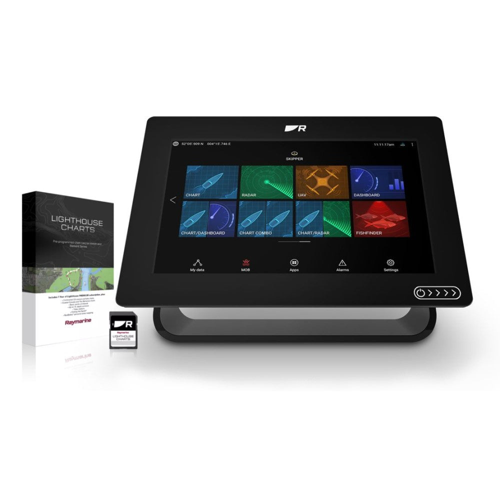 Raymarine Axiom+ 9 Display & Western European LightHouse Chart - PROTEUS MARINE STORE