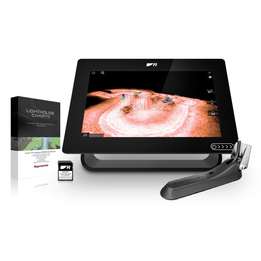 Raymarine Axiom+ 9 RV Display, RV100 TXD & Western Europe Chart - PROTEUS MARINE STORE