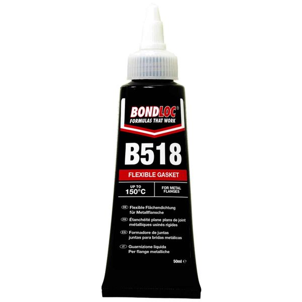 Bondloc B518 Flexible Gasket Solution (Red / 50ml) - PROTEUS MARINE STORE