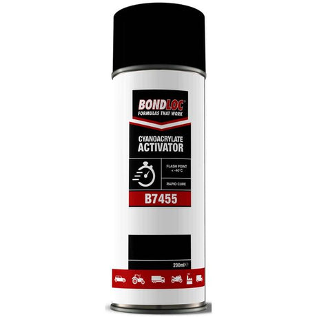 Bondloc B7455 CA Activator Aerosol (Clear / 200ml) - PROTEUS MARINE STORE