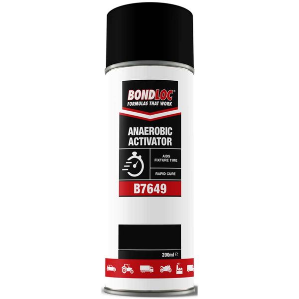 Bondloc B7649 Anaerobic Activator Aerosol (Yellow / 200ml) - PROTEUS MARINE STORE