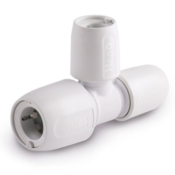 Hep2O HD13 15mm x 15mm x 10mm Branch Tee White - PROTEUS MARINE STORE