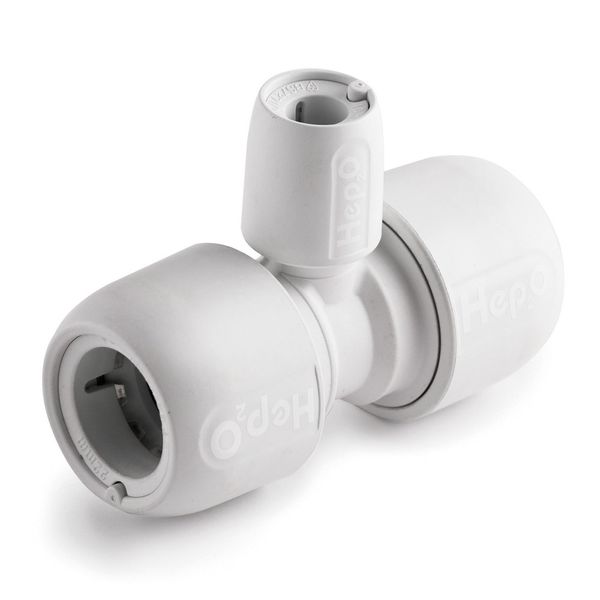 Hep2O HD13 22mm x 22mm x 15mm Branch Tee White - PROTEUS MARINE STORE