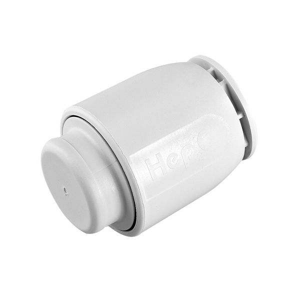 Hep2O HD62/15 15mm Demountable Stop End White - PROTEUS MARINE STORE