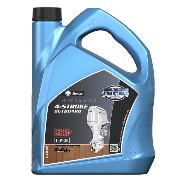 MPM Marine FC-W 4-Stroke Outboard Oil Epp 10W-30 5 Litre - PROTEUS MARINE STORE