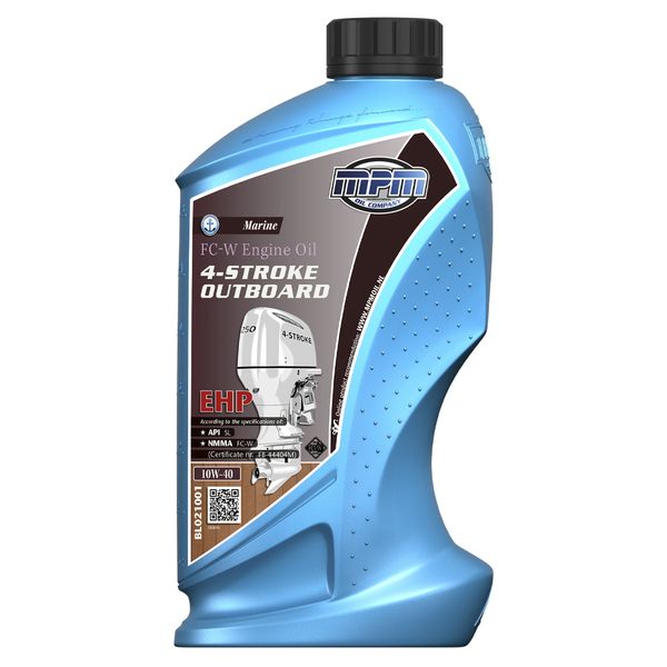 MPM Marine FC-W 4-Stroke Outboard Oil Epp 10W-40 1 Litre - PROTEUS MARINE STORE