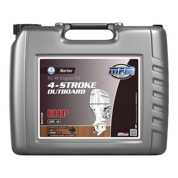 MPM Marine FC-W 4-Stroke Outboard Oil Epp 10W-40 20 Litre - PROTEUS MARINE STORE