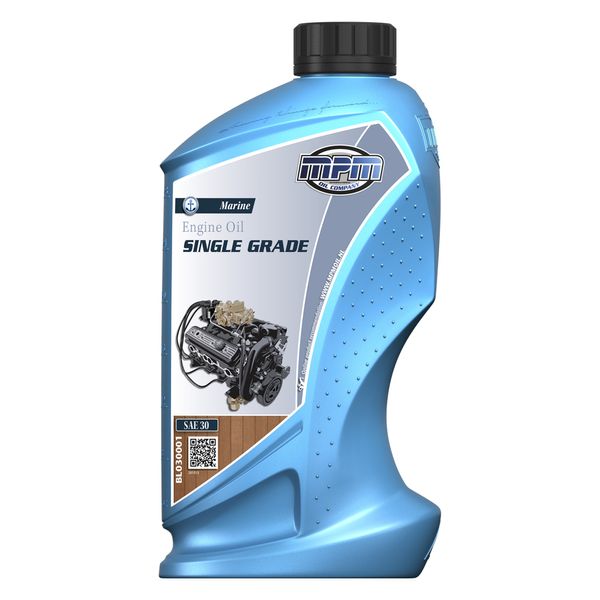 MPM Marine Single Grade Engine Oil SAE30 1 Litre - PROTEUS MARINE STORE