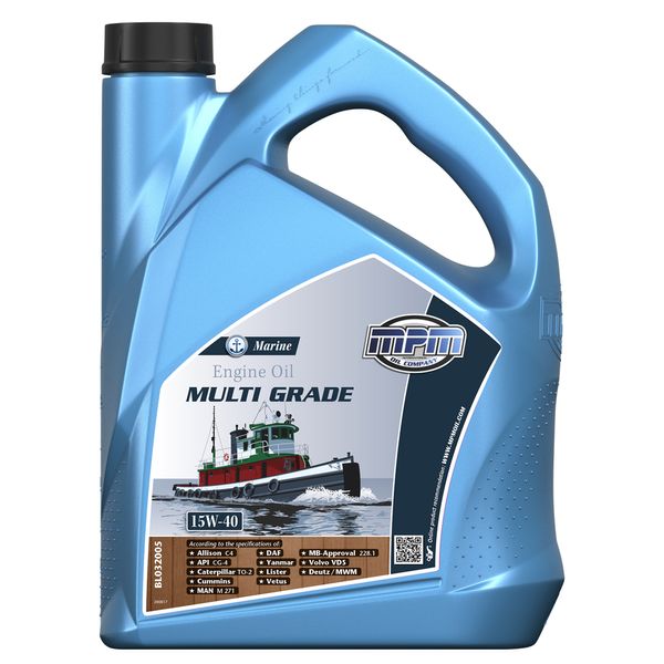 MPM Marine Multi Grade Engine Oil 15W-40 5 Litre - PROTEUS MARINE STORE