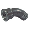 AG Black Iron 45 Degree Galvanised Bend 1-1/2" BSP Male to Female - PROTEUS MARINE STORE