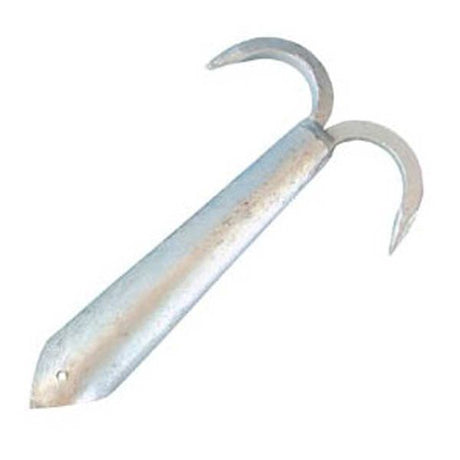 AG Galvanised Steel Boat Hook Double (254mm L / 38mm ID) - PROTEUS MARINE STORE