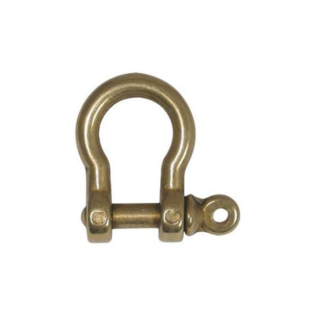 AG Bow Shackle Brass Pin 4mm x 10mm ID - PROTEUS MARINE STORE