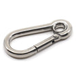 AG Carbine Hook with Eye Stainless Steel 4mm x 40mm - PROTEUS MARINE STORE