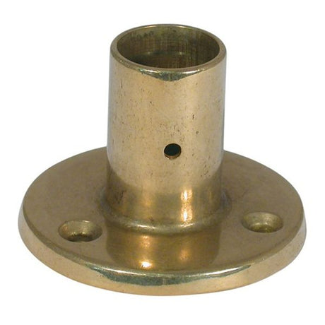 AG Flagpole Socket Brass 65 x 22mm ID Vertical - PROTEUS MARINE STORE