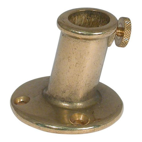 AG Flagpole Socket Brass 46 x 16mm ID 10 Degree - PROTEUS MARINE STORE