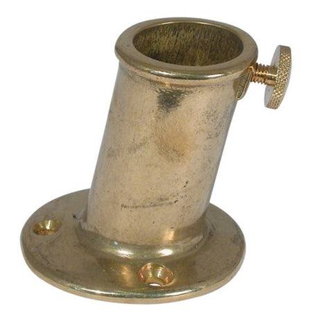AG Flagpole Socket Brass 56 x 25mm ID 10 Degree - PROTEUS MARINE STORE