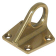 AG Fender Eye Plate Brass (37 x 37 x 30mm) - PROTEUS MARINE STORE