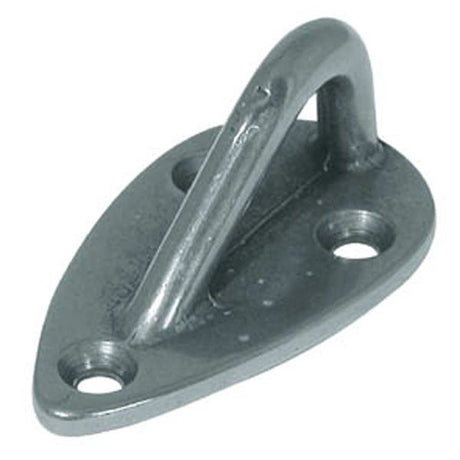 AG Fender Eye Plate Chrome (52 x 30 x 21mm) - PROTEUS MARINE STORE