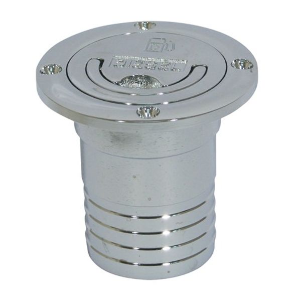 AG Deck Filler Chrome Diesel 52mm (2") - PROTEUS MARINE STORE