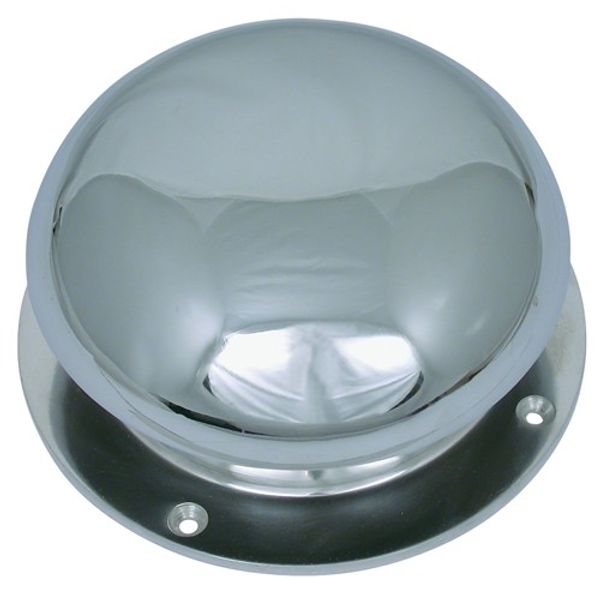 AG Mushroom Vent Fixed Chrome Top Aluminium Base - PROTEUS MARINE STORE