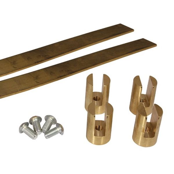 AG Brass Hatch Runner Kit - Flat - PROTEUS MARINE STORE