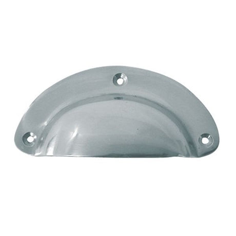 AG Hooded Drawer Pull Cast Chrome Plain - PROTEUS MARINE STORE