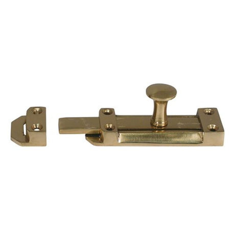 AG Bolt Victorian Brass Heavy Duty 100mm (4") - PROTEUS MARINE STORE