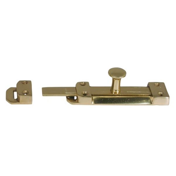 AG Bolt Victorian Brass Heavy Duty 150mm (6") - PROTEUS MARINE STORE