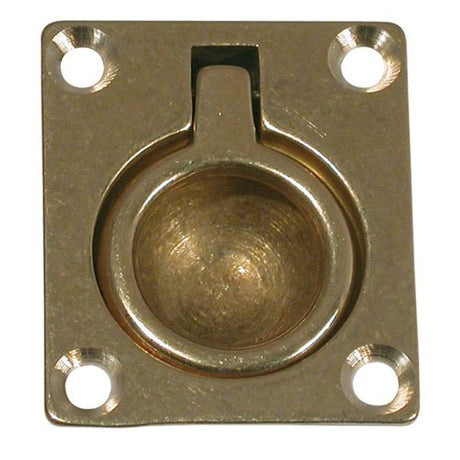 AG Lifting Ring Flush Brass 45 x 38mm - PROTEUS MARINE STORE