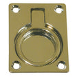 AG Lifting Ring Flush Brass 63 x 48mm - PROTEUS MARINE STORE