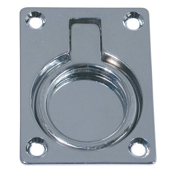 AG Lifting Ring Flush Chrome 63 x 48mm - PROTEUS MARINE STORE
