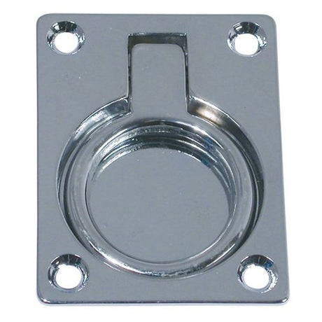 AG Lifting Ring Flush Chrome 63 x 48mm - PROTEUS MARINE STORE