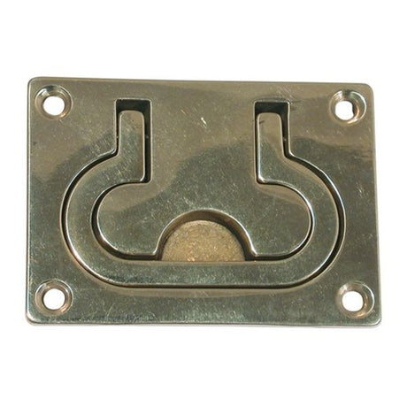 AG Lifting Ring Flush Brass 75 x 55mm - PROTEUS MARINE STORE