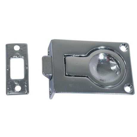 AG Spring Latch Flush Ring & Keep Chrome - PROTEUS MARINE STORE