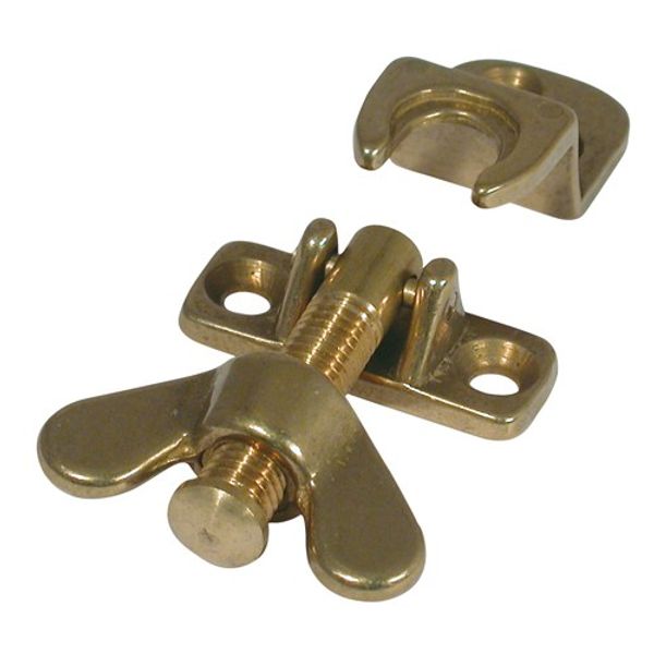 AG Hatch Fastener Brass 50 x 40 x 10mm - PROTEUS MARINE STORE