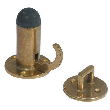 AG Large Door Holder Manual Brass - PROTEUS MARINE STORE