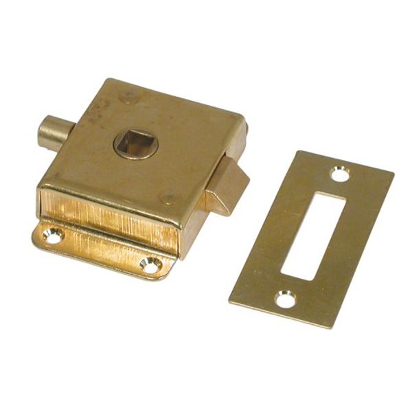 AG Rim Latch Brass with Flat Lock Striker - PROTEUS MARINE STORE