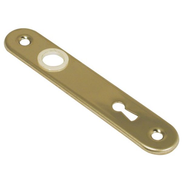AG Escutcheon Plate Brass +Keyhole - PROTEUS MARINE STORE