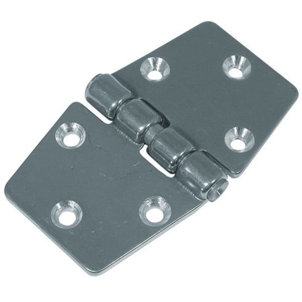 AG Double Tail Hinge Chrome 95 x 55mm - PROTEUS MARINE STORE