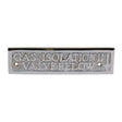 AG Gas Isolation Valve Name Plate Chrome - PROTEUS MARINE STORE