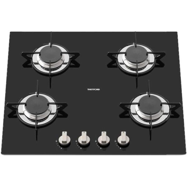 Thetford 9 Series 4 Burner Hob Black - PROTEUS MARINE STORE