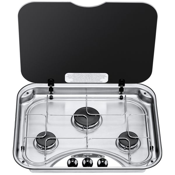 Thetford Series 345 Rectangular Hob 12V Ign Stainless Steel - PROTEUS MARINE STORE