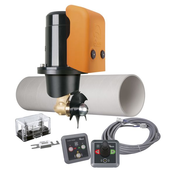 Quick BTQ110 Thruster Kit 25KGF 12V (Joy Panel, 6M Loom, 750mm GRPT) - PROTEUS MARINE STORE