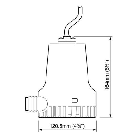 Whale Orca 2000 Electric Submersible Bilge Pump (12V / 126 LPM / 28.5mm Hose) - PROTEUS MARINE STORE