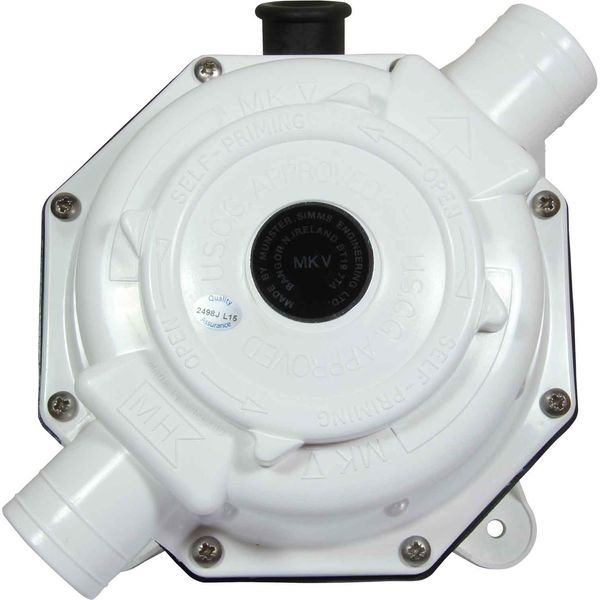 Whale Mk5 Sanitation Pump White Bulkhead - PROTEUS MARINE STORE
