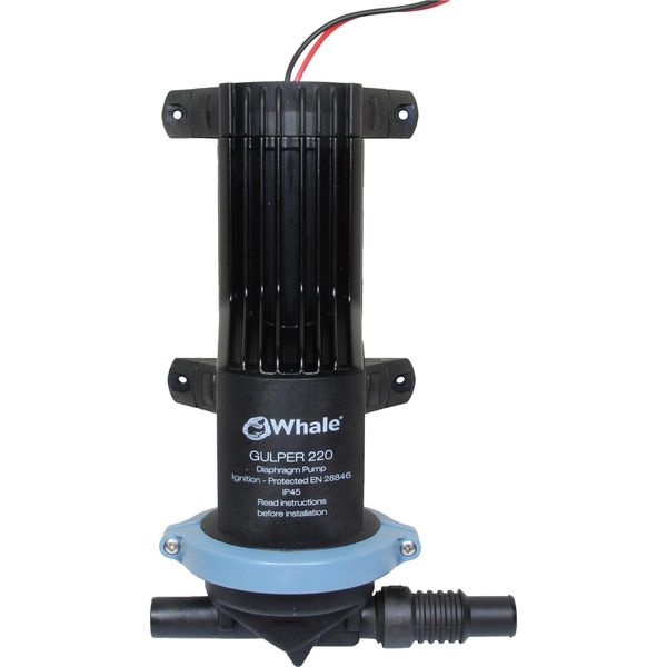 Whale Gulper 220 Shower Drain & Waste Pump (OEM / 12V / 14LPM / 19mm) - PROTEUS MARINE STORE