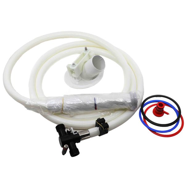 Whale Twist Deck Shower Mixer Grey Angled Each - PROTEUS MARINE STORE