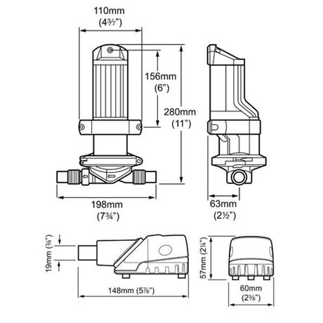 Whale Bilge IC Remote Mounted Bilge System 24V - PROTEUS MARINE STORE