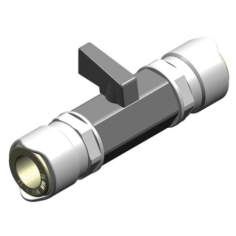 Whale Brass Shut Off Valve 15mm - PROTEUS MARINE STORE